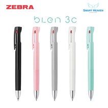 제브라 블렌 3색볼펜 BLEN (진동을 줄인), 0.5mm 그레이
