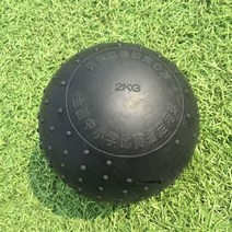 1kg2kg3kg 포환연습용 경기 훈련용 고무공 비팽창식, 검정색 고무공 1kg