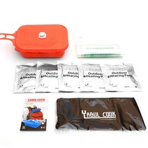 발열도시락 불없이 조리하는 레저 여행용 만능 도시락패키지, 1개, 오렌지