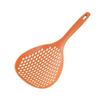 Japanese Noodles Colander Cooking Utensils Fruit Spoons for Kitchen Drainer Sieve Food Long Handle N, 한개옵션1, 01 Orange