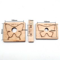 가죽공예 금형 페타 나비 커팅 다이 활 매듭 수제 가죽 제품 DIY, 페타 나비 다이