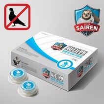 SAIREN 싸이렌 구조물용 친환경 조류 기피제 유해조류 퇴치기 비둘기 까치 까마귀 퇴치 배설물 방지(버드닉스), 일반형, 12개, 1박스
