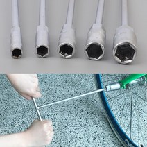 육각볼트 너트 체결 해체 T형 육각렌치 볼트풀기 기계부품조립 자전거가게, 14mm