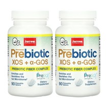 2병 Jarrow 제로우 Prebiotic XOS 알파 GOS 90츄어블정 글루쿨리고당