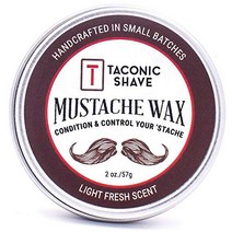 Taconic Shave Premium Mustache Wax - All Natural - Artisan Made in The USA - 2 Oz Size (Double The S, 1, 기타