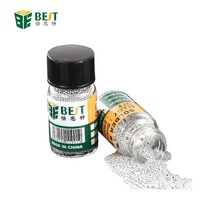 BGA 리볼링 볼 0.2/0.25/0.3/0.35/0.4/0.45/0.5/0.55/0.6/0.65mm BGA 리워크 수리 도구용 솔더 볼 1 병, 0.65mm