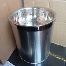 스테인리스 음식물 통 스텐 커버 음식물쓰레기통 물빠짐 보관함 대용량 업소용 식당 폐기물