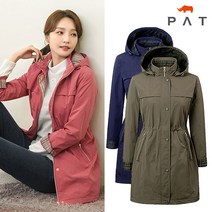 PAT 체크배색 메모리 야상 점퍼