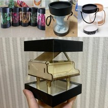 원형사각 투명 케이스 선물 박스 쿠키 캔들 포장 상자, 색상/사이즈, 사각 10x12cm 블랙