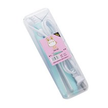 휴대용고데기 미니 슬림 헤어 고데기 2 in 1 고품질 플랫 언 스트레이트닝 언 핫 빗 스트레이트너 컬링 론 스타일링 도구, 파란색 상자_유럽 연합