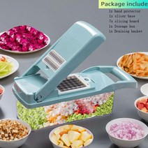 채칼 감자 칼 만능 야채 다지기 당근 마늘 양배추 파채 오이 커터 슬라이서 다기능 한국 강판-127, 없음