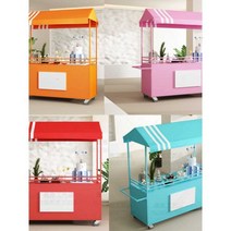 플리마켓 가판대 이동식 접이식 바퀴 이동 매대 노점, 상세 페이지 참고, 블루 200x60x200CM