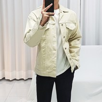 로니케이 남성용 면스판 베이직 트러커자켓 2color