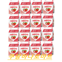서울우유 순수하고 풍부한 가공 딸기우유300ml X 16개 멀티팩