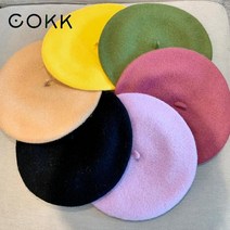 헌팅캡 베레모 남자 여자 모자 빵모자 cokk winter hats for women 울 화가 가을 겨울 여성 플랫 프랑스 아티스트 걸스 빈티지 따뜻한 캐주얼