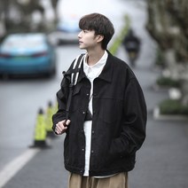 스웨이드 자켓 남성 봄 일본 복고풍 다 Cityboy 캐주얼 작업복