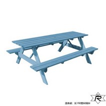 공원벤치 테라스 야외용 정원 평벤치 등받이 카페 의자 야외 파크 발코니, 점프수트/길이150폭60높이60블루/두께3cm