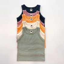 C 찐기본나시 차콜 인핑 오렌지 크림 메론 3-11호 국내 아동복 아기옷 여아 남아