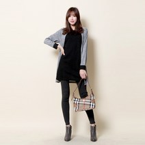 탱크걸 스퀘어 투인원 롱 티셔츠+가디건 (H 26273)