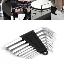 육각 만능 렌치 9개 세트 가정용 L 랜치 공구 육각형 볼트 도구 자전거 수리 L자 렌찌 6각 멀티 용품