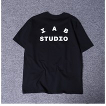 <옐로우컴퍼니>아이앱스튜디오 2023년 봄 반팔티셔츠 IAB Studio Letter Print 남성 커플 라운드 넥 반팔 티셔츠 상의 티 남성 스트리트웨어” class=”wr-img”></a></div></div></div></div><div class=