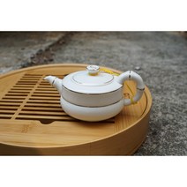 대나무를 품은 도자기 다관 차우리기 다구 150ml