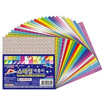 종이나라 스페셜색종이 반짝이 1개 (홀로그램+양면금은색지+단면금은색지+레인보우지), 스페셜 홀로그램 색종이 1개입