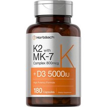 유기농비타민d 액상 임산부 어린이비타민d 비타민 K2 복합체와 D3 180 캡슐 MK7 Plus MK4가 포함된 800mcg 컴플렉스 D3의 5000U 뼈 NonGMO 글루텐 프리, 단일수량, 단일개당 용량/중량/정