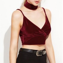 4컬러 벨벳 레이어드 크롭 숏 뷔스티에 나시 티