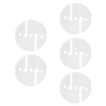 팩 5 범용 수중 스쿠버 다이빙 다이버 난파선 동굴 다이브 라운드 라인 마커 교체 액세서리, White