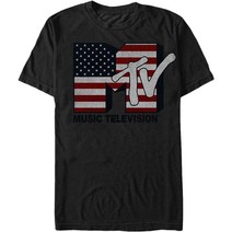 ROCKPANDA US Flag MTV 반팔티