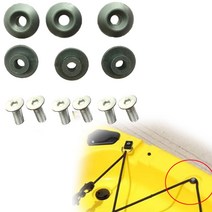 카누/카약보트 카약 데크 라인 가이드 나일론 원형 로프 복장 보트 6 개 12, 2.12 Pieces