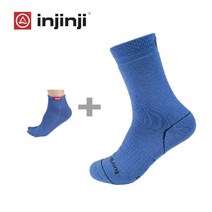 인진지 뉴 에코울 퍼포먼스 세트 울양말 + 라이너, 네이비