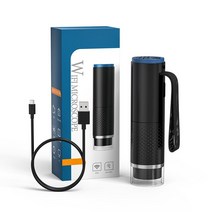 휴대용 무선 광학 현미경무선 디지털 현미경 휴대용 HD 검사 카메라 50x-1000x 확대 WiFi 전화 PC 돋보기, 01 Black Without Base