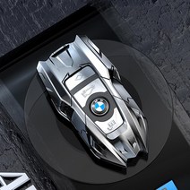 JS automotive BMW 7시리즈 G11 G12 전용 로봇키케이스 홀더 키링 지갑 커버 스마트키 액세서리 튜닝 몰딩용품, BMW신형_스페이스그레이