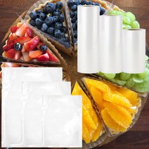 매직 진공 포장팩 세트 롤 파우치 가정용 진공포장비닐 식재료 채소 반찬 보관, 파우치7호