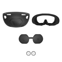 PS VR2 헤드셋 스킨인터페이스 커버 렌즈 캡 누수 방지 실리콘 패드 내구성 있는 슬리브 홀더, 02 4 piece set