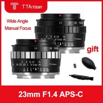ttartisan 23mm f1.4 렌즈 소니 e fuji x nikon z zfc m, 실버 블랙 후크, m43