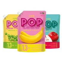 [내일도착] 자연퐁 주방세제 POP 리필형 1.3L 3개, 풋풋상큼 애플향