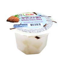 돌 DOLE 화이트코코 젤리 200g/실온 컵젤리 컵과일 간편식 디저트 후식 간식 요거트 팥빙수 토핑 돈까스 샐러드 캠핑 편의점, 1컵