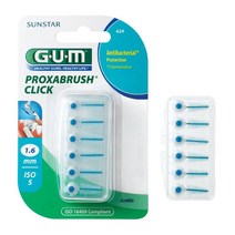 GUM 검 프록사브러쉬 치간칫솔 리필 624 6개입, 1개, 1개