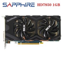 pc부품 오리지널 사파이어 HD 7850 1GB 그래픽 카드 GPU AMD Radeon 데스크탑 PC 컴퓨터 게임 사용, 한개옵션0