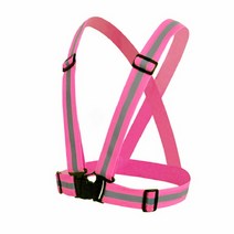 야광 반사 안전조끼띠 핑크 FREE 청소조끼 건설현장조끼