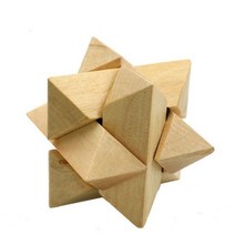 클래식 IQ 3D 나무 연동 버 퍼즐 듣기 잠금 하노이 타워 마인드 두뇌 티저 위한, KM20
