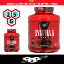 신타6 아이솔레이트 최신 초고급 단백질 분말 SYNTHA-6 초코초코맛 25g [천팔백이십-그램]