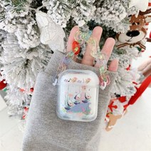 에어팟 호환 케이스 FundaAirpods Pro 커버 퀵샌드 헤드폰 파라 3 2 럭셔리 일본 애니메이션 쉘 팔찌 반짝이, 에어팟 프로용, 유사