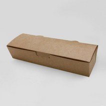 종이도시락 김밥1줄도시락 마카롱 일회용 일반김밥 크라프트 제이팩 [100ea], 100개입×1개, 1개