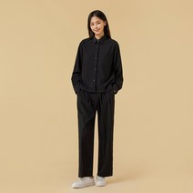 [JAJU/자주] 여 라이트 링클 셔츠_블랙