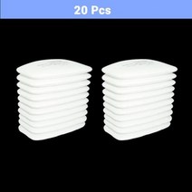 안전용품 50100Pcs 5N11 산업 방진 필터면 3M 620075026800 화학 호흡기 가스 마스크 페인팅, 20Pcs Filter Cotton