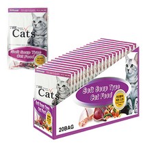 더캣츠 파우치 가다랑어치킨스프 50g x 20개, 단품
